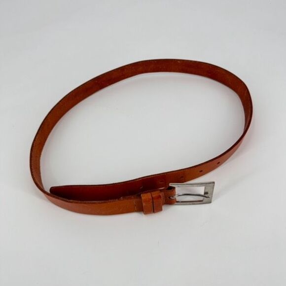Vintage Banana Republic Women's Genuine Leather Buckle Waist Belt Brown Medium - Picture 10 of 14